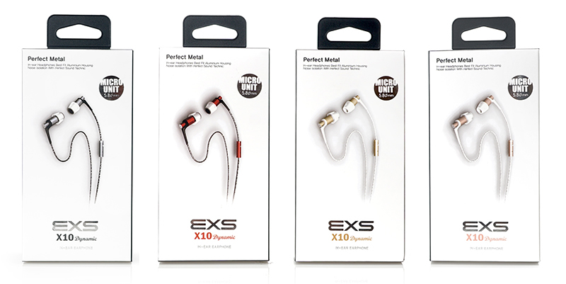 アルミハウジング カナル型イヤフォン EXS X10Dynamic
