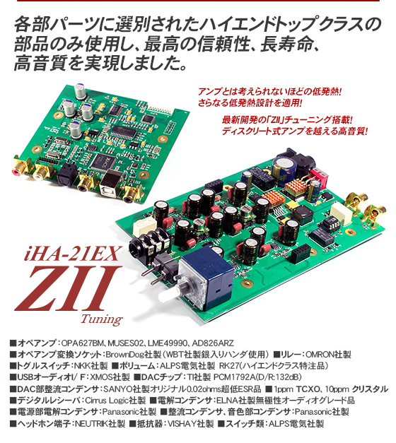 統合型ハイエンドヘッドフォンアンプizoiHA-21EX-ZIII