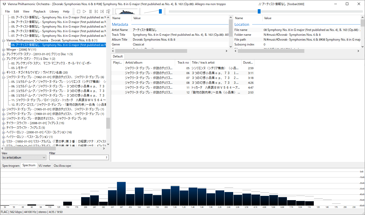 Foobar2000：バージョン1.4.7