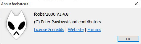 投稿についてもっと詳しく foobar2000 v1.4.8
