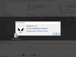 投稿についてもっと詳しく foobar2000 v1.5.1