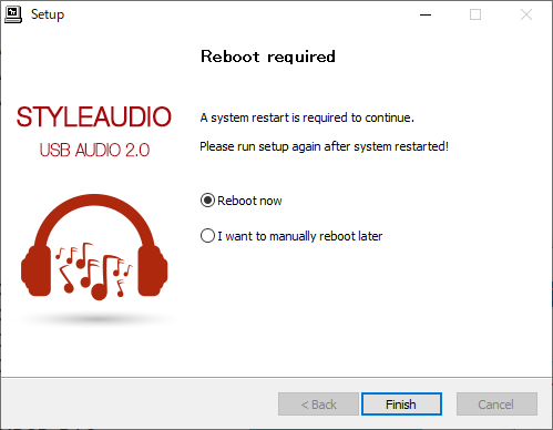 Styleaudio_ドライバーインストール
