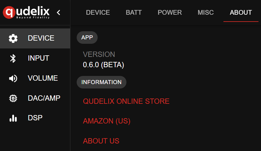 Qudelix 5k ファームウェアアップデートｖ1.13.0