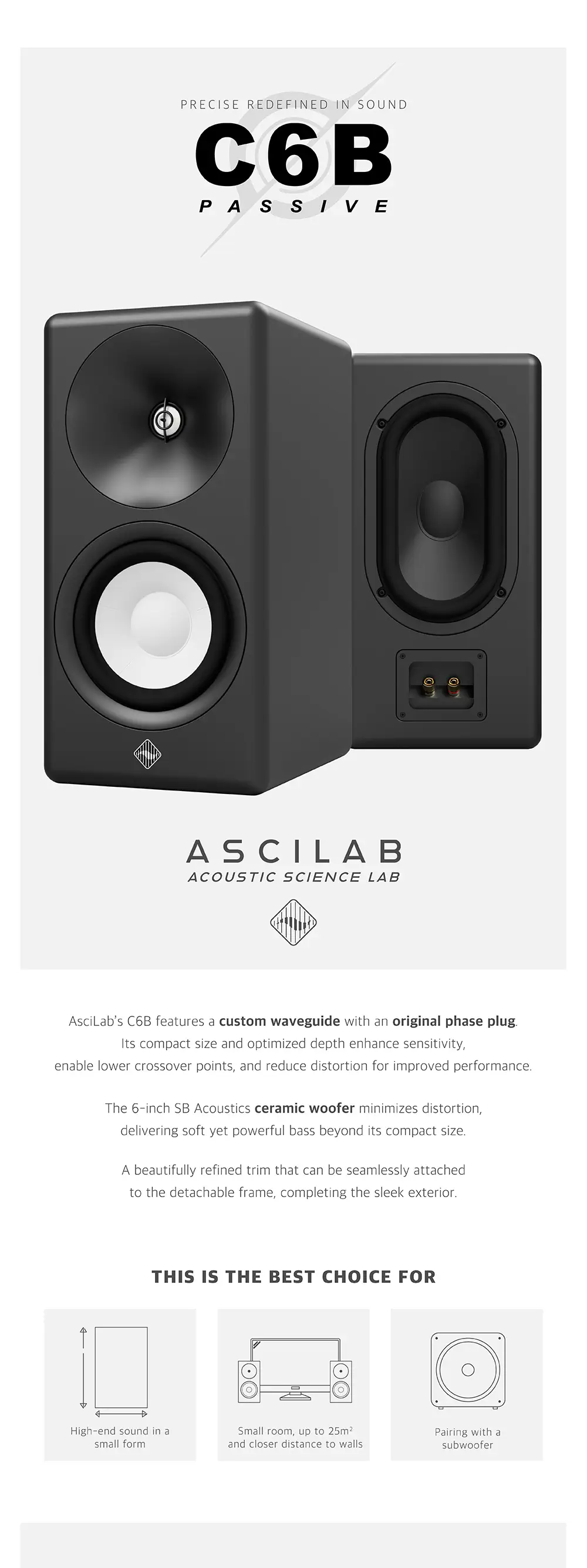 2wayスピーカー:C6B AsciLab 1